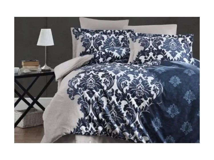 Постельное белье First Choice. Satin Sierra Navy Blue