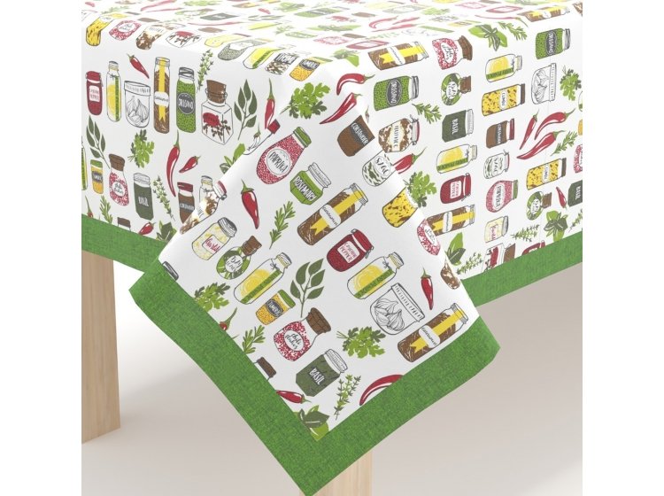 Скатерть Home Line. Специи салатовая