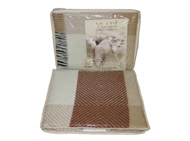 Vladi, плед "Скиф" , 100% новозеландская шерсть