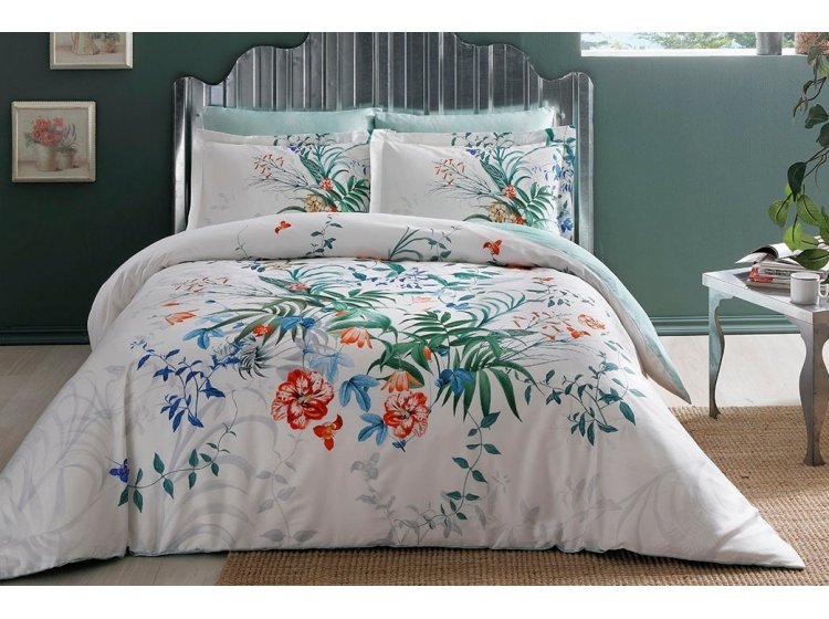 Постельное белье TAC. Satin Deluxe ADEN green 