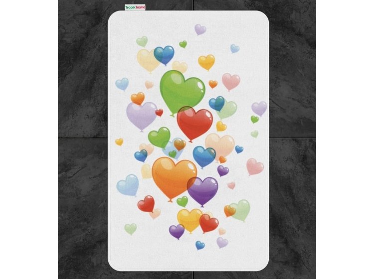 Коврик для ванной Tabe. Hearts balloon