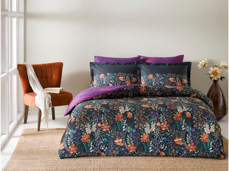 Постельное белье TAC. Сатин Digital Berea Blue