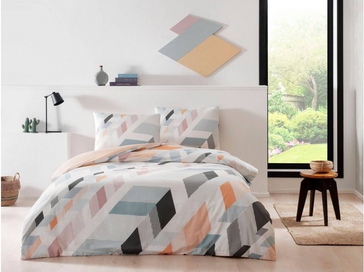 Постельное белье TAC. Ранфорс Denver (простынь на резинке)