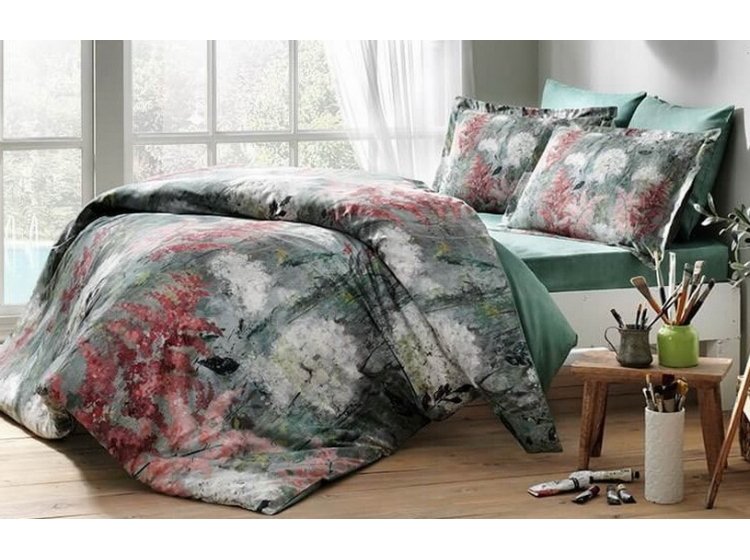 Постельное белье TAC. Сатин Digital Agatha Green