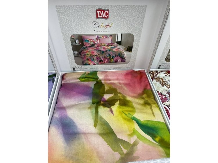 Постельное белье TAC. Сатин Digital Joel Pink