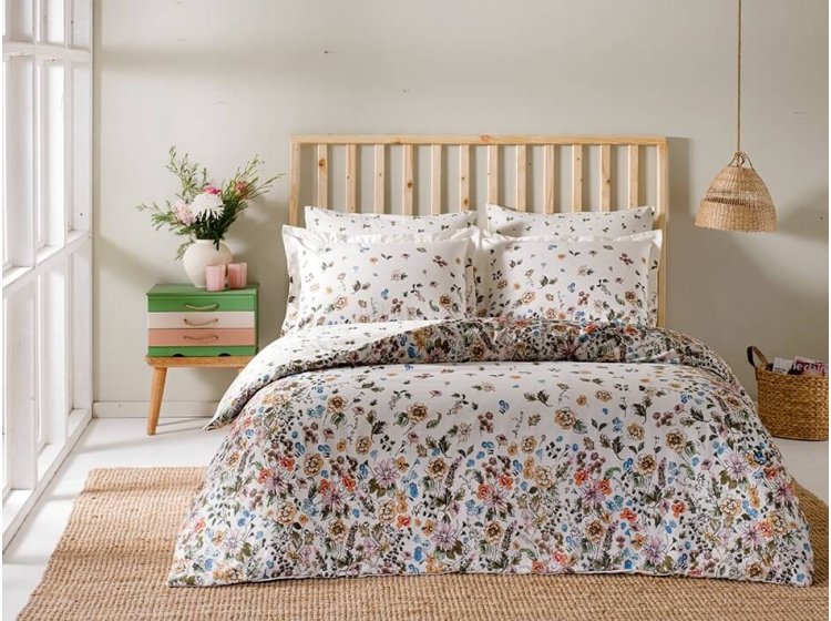 Постельное белье TAC. Сатин Digital Noire Green