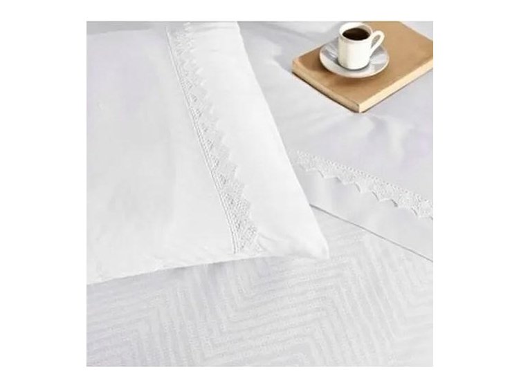 Постельное белье TAC. Сатин-Deluxe Жаккард Sambre White