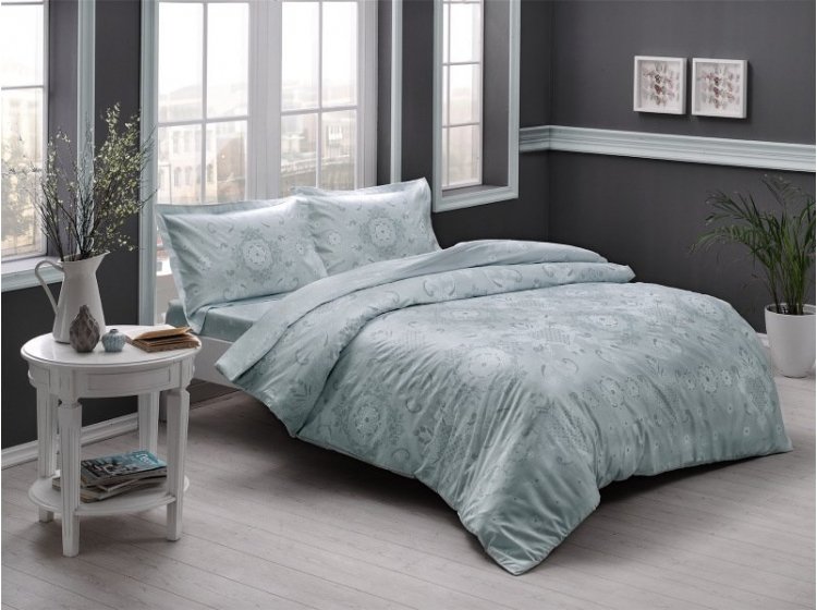 Постельное белье TAC. Sateen Lucca Mint