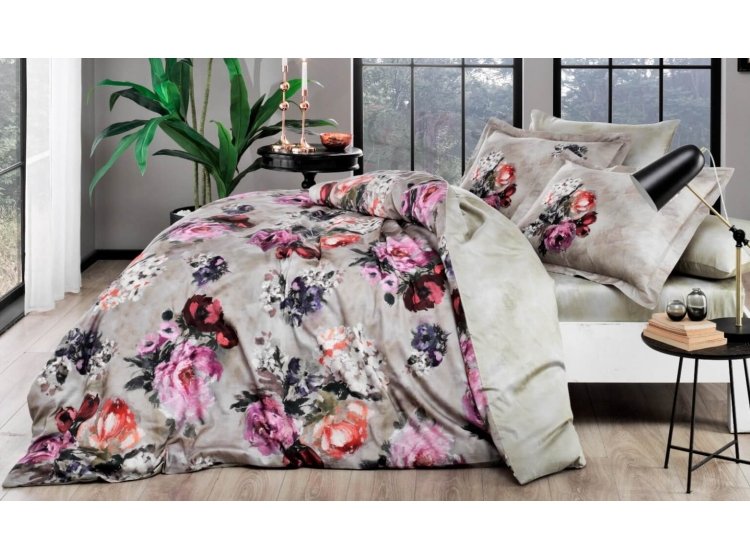 Постільна білизна TAC. Сатин Digital Selva Beige