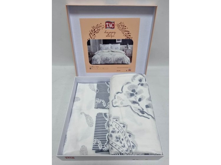 Постельное белье Tac. Satin Paisley Indigo