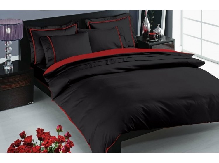Постельное белье TAC. Сатин Deluxe Prestige Black