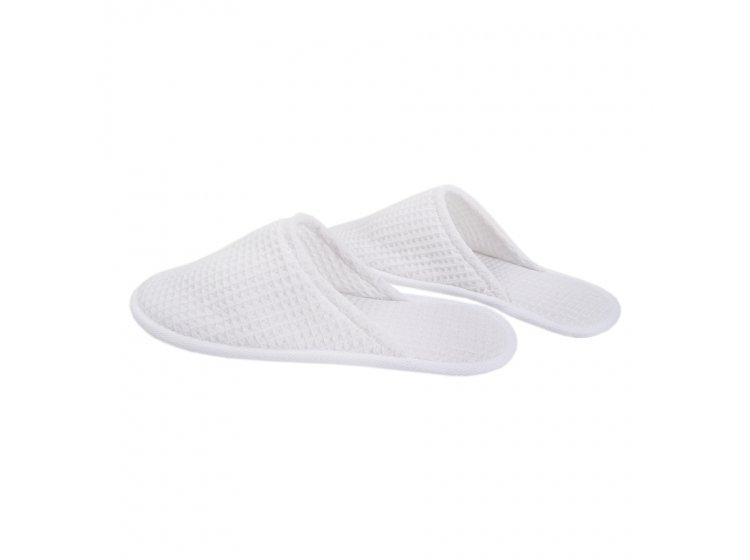 Тапочки вафельные Lotus. White