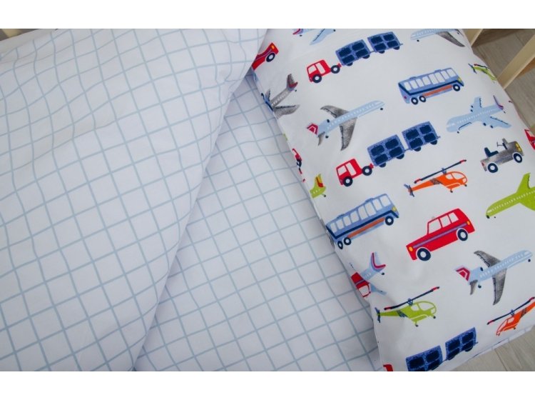 Постельное белье в детскую кроватку ТЕП. Большие машинки
