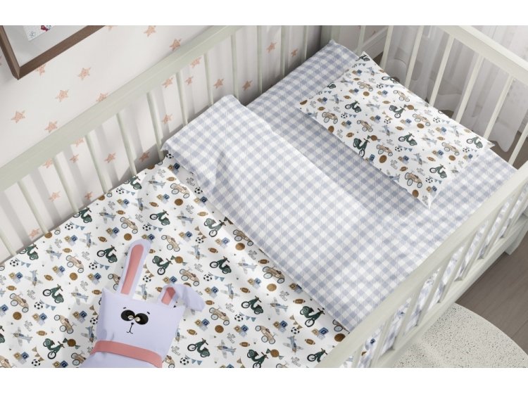 Постельное белье в детскую кроватку ТЕП. Ретро тачки
