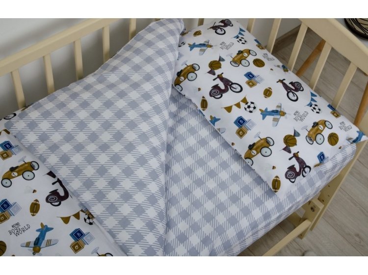 Постельное белье в детскую кроватку ТЕП. Ретро тачки