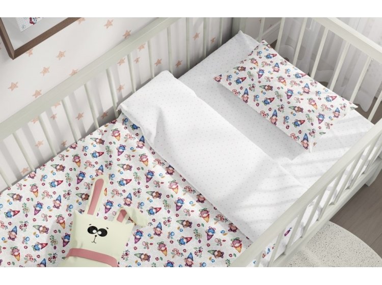 Постельное белье в детскую кроватку ТЕП. Веселые гномы