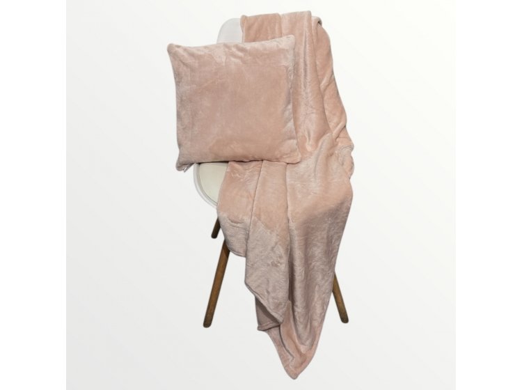 Набор для путешествий плед и подушка Ecotton. Travel FL-12-1206 Pink