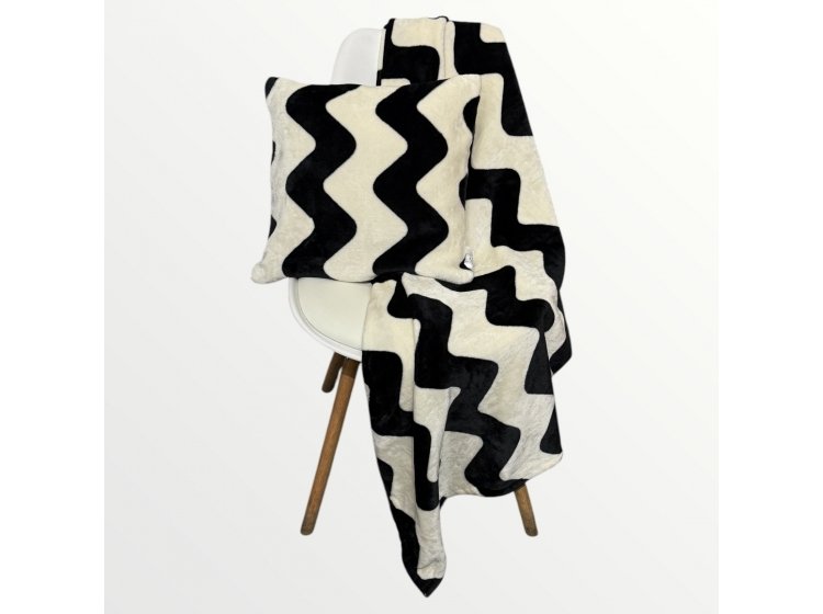 Набор для путешествий плед и подушка Ecotton. Travel FL-3417 Зиг-заг