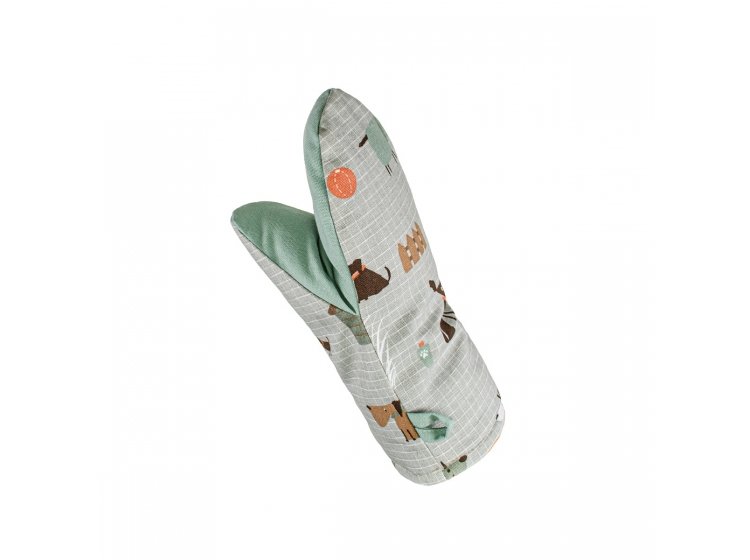 Рукавичка для кухни Home Line. Гав-гав серого цвета