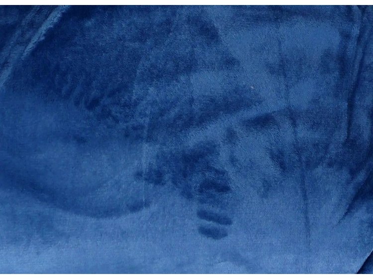 Велюровое постельное белье Koloco. Monica синее