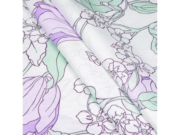 Постельное белье Home Line. Весняний вечір лілово-ментоловий