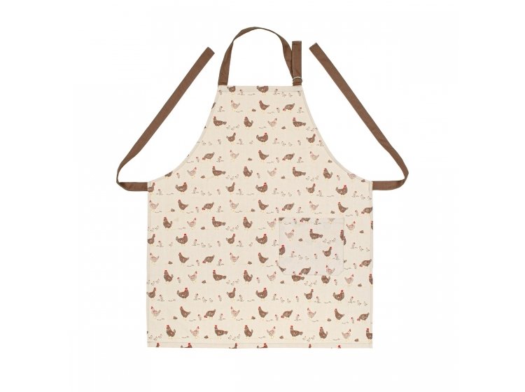 Фартук кухонный Home Line. Прогулянка з курчатами коричневого цвета