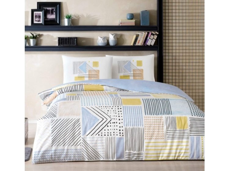 Постельное белье TAC. Ранфорс Hugo (простынь на резинке)