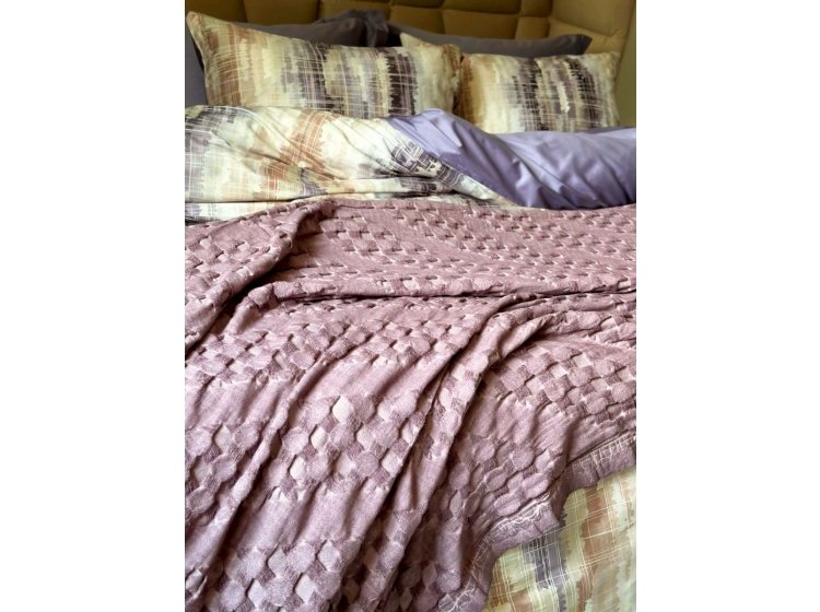 Жаккардовое покрывало-пике Saheser. Сotton Enza murdum